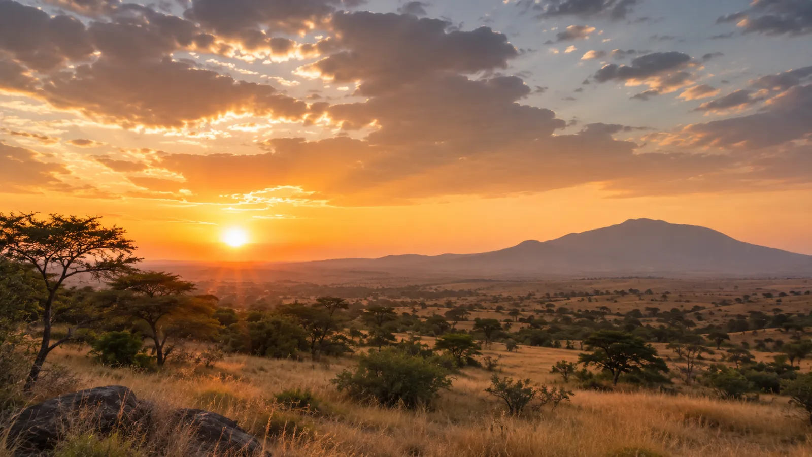Bushveld at sunset
